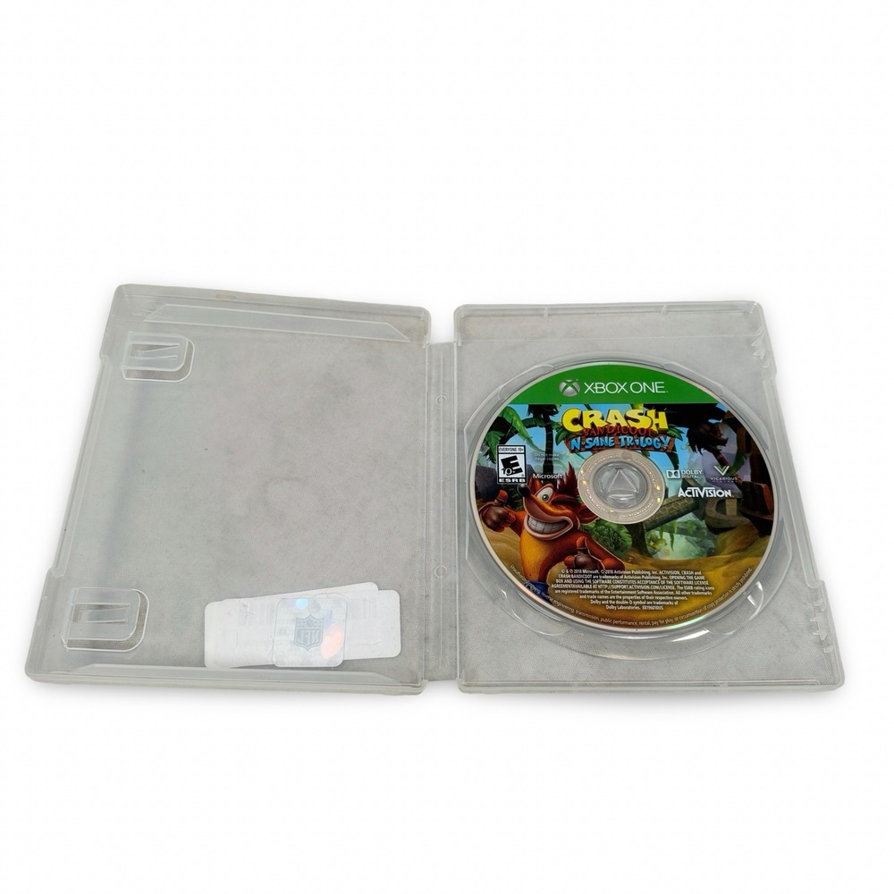 Crash Bandicoot N. Sane Trilogy Disc Only Microsoft Xbox One 2018 Video Game